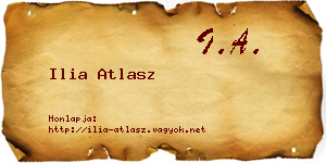 Ilia Atlasz névjegykártya
